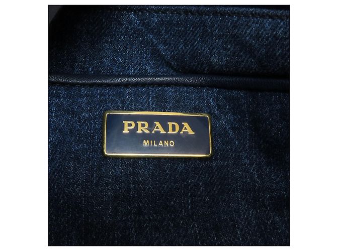 Prada Canapa Denim Tote Bag - Ansicht 6