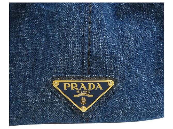 Prada Canapa Denim Tote Bag - Ansicht 7