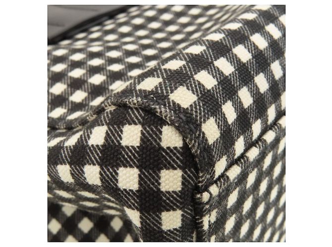 Sac à main 2-Way Miu Miu à carreaux Gingham - vue 16