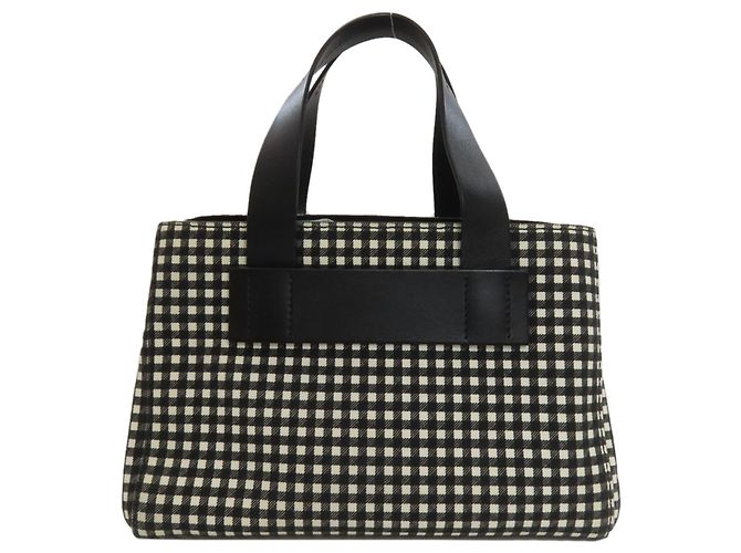 Sac à main 2-Way Miu Miu à carreaux Gingham - vue 2