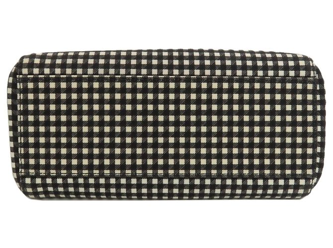 Sac à main 2-Way Miu Miu à carreaux Gingham - vue 4