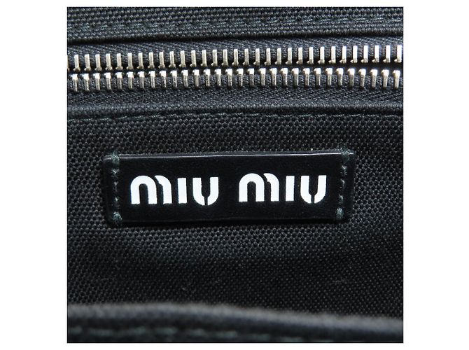 Sac à main 2-Way Miu Miu à carreaux Gingham - vue 6