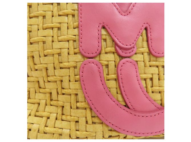 Sac à main 2-Way en raphia Miu Miu - vue 13