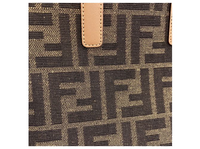 Borsa a mano Fendi Sunshine Large in tela - vista 11