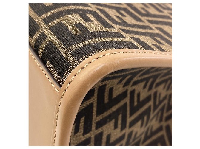 Borsa a mano Fendi Sunshine Large in tela - vista 15