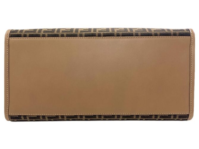 Borsa a mano Fendi Sunshine Large in tela - vista 4