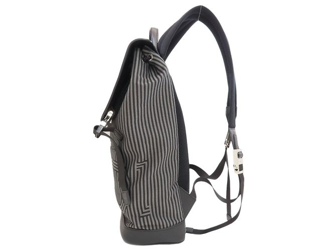 Mochila/Daypack Fendi Logo Canvas - vista 3