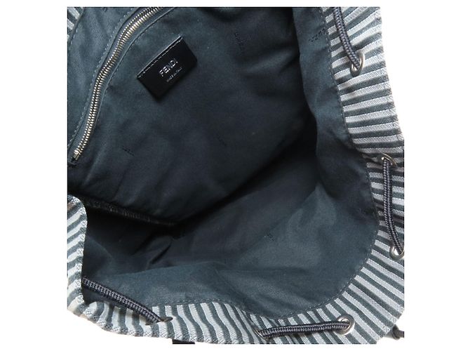 Mochila/Daypack Fendi Logo Canvas - vista 5