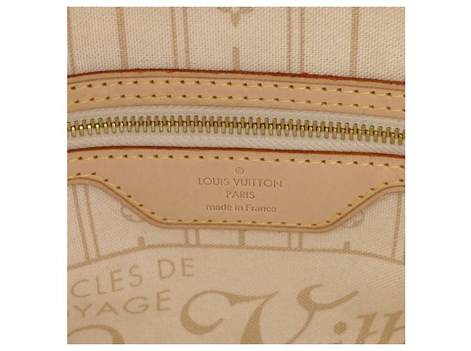 Neverfull Borsa Tote Louis Vuitton Damier Azur - vista 6