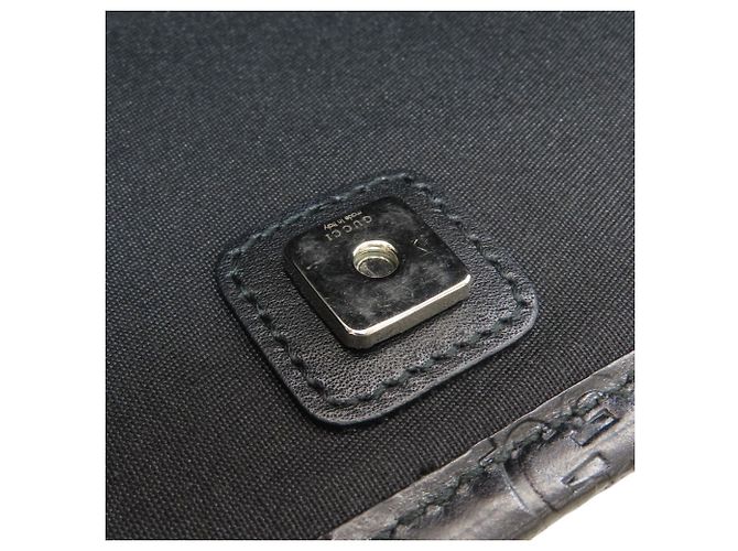Bolso Tote Gucci de lona negra Negro - vista 8
