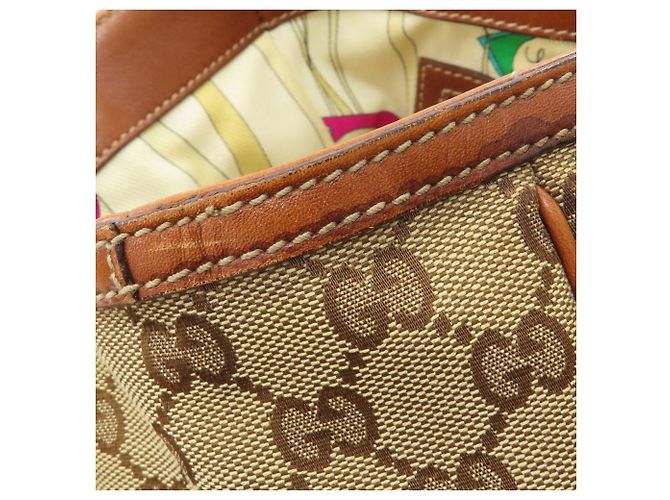 Bolso Tote Gucci 161129 GG Pattern Castaño - vista 11