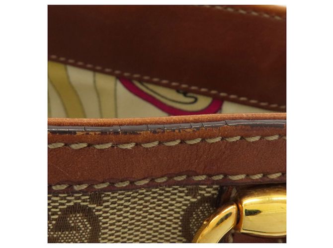 Bolso Tote Gucci 161129 GG Pattern Castaño - vista 12