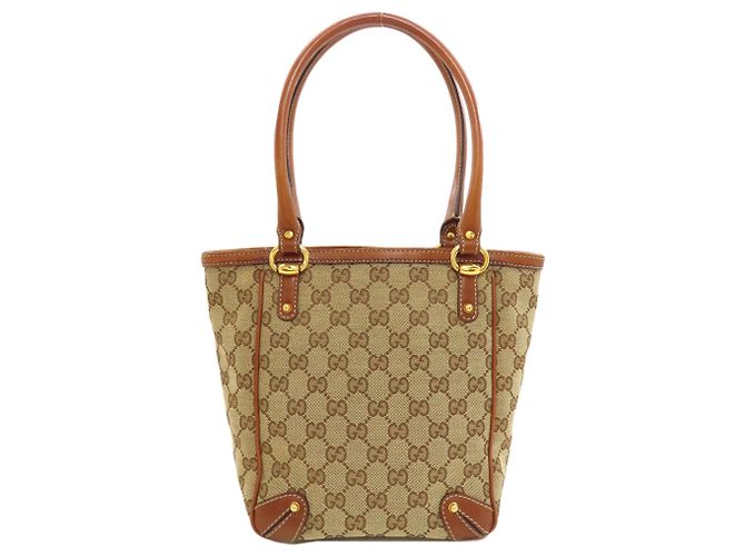 Bolso Tote Gucci 161129 GG Pattern Castaño - vista 2
