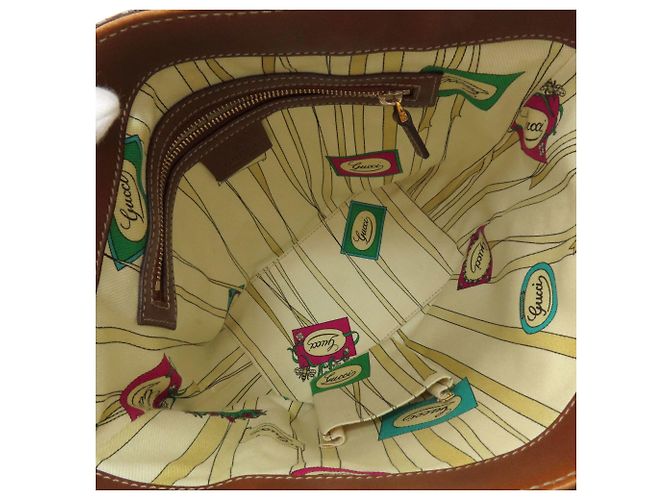 Bolso Tote Gucci 161129 GG Pattern Castaño - vista 5