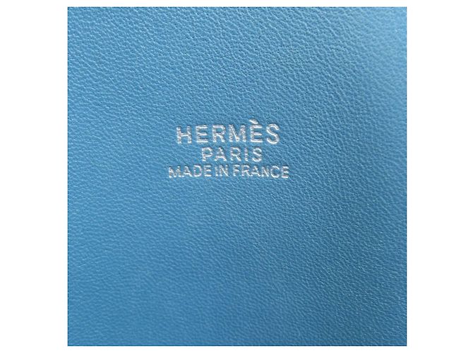 Hermès Borsa a mano Hermes Bolide 31 in Blue Jean - vista 6