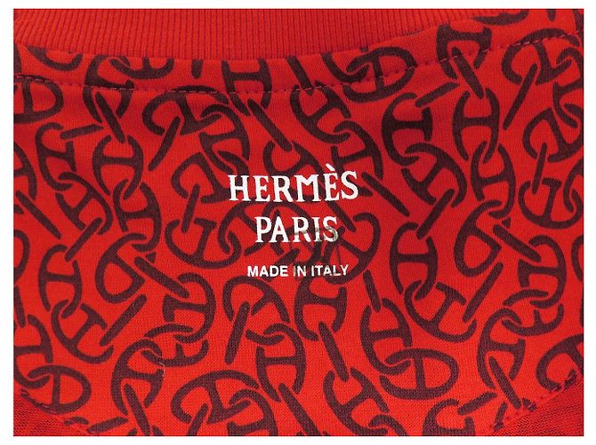 Hermès NUOVA T-SHIRT HERMES H MICRO JERSEY JACQUARD 36 S CHAINE D'ANCRE H4E4620 TOP - vista 5