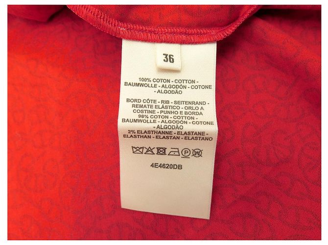 Hermès NUOVA T-SHIRT HERMES H MICRO JERSEY JACQUARD 36 S CHAINE D'ANCRE H4E4620 TOP - vista 6