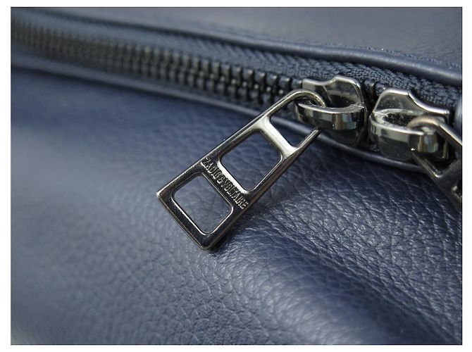 NUOVA BORSA A MANO ZADIG & VOLTAIRE ROCKY II PELLE GRANAZZATA BLU BORSA A TRACCOLLA - vista 7