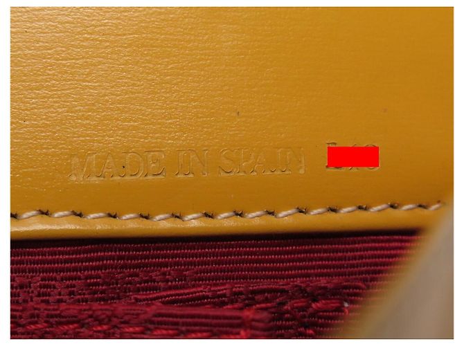 NUOVA BORSA A MANO LOEWE POCHETTE MANICO IN PELLE GIALLO SENAPE CLUTCH BAG - vista 15