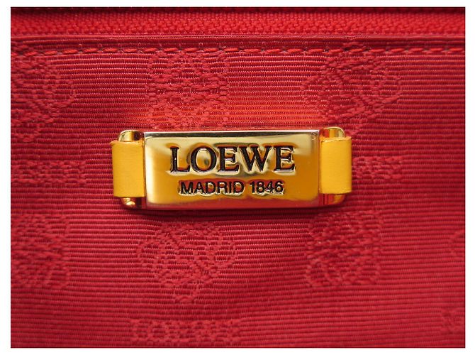 NUOVA BORSA A MANO LOEWE POCHETTE MANICO IN PELLE GIALLO SENAPE CLUTCH BAG - vista 9