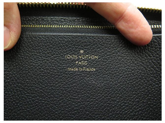 NEUE LOUIS VUITTON ZIPPY WALLET M61864 MONOGRAM EMPREINTE LEDER Schwarz - Ansicht 14