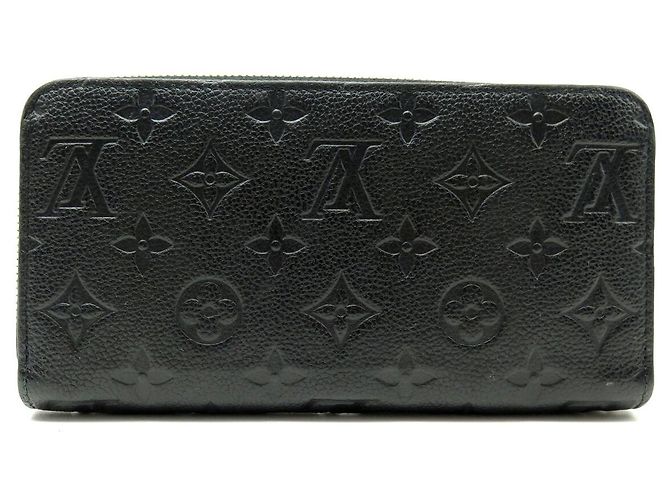 NEUE LOUIS VUITTON ZIPPY WALLET M61864 MONOGRAM EMPREINTE LEDER Schwarz - Ansicht 2