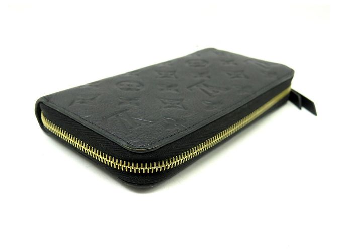 NEUE LOUIS VUITTON ZIPPY WALLET M61864 MONOGRAM EMPREINTE LEDER Schwarz - Ansicht 3