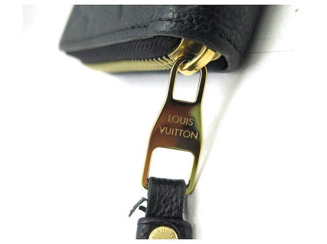 NEUE LOUIS VUITTON ZIPPY WALLET M61864 MONOGRAM EMPREINTE LEDER Schwarz - Ansicht 5