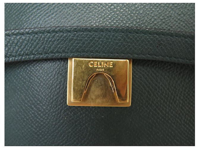 Céline BORSA A MANO CELINE BELT MICRO 189153ZVA IN PELLE GRANA VERDE BORSA A TRACCOLLA - vista 11