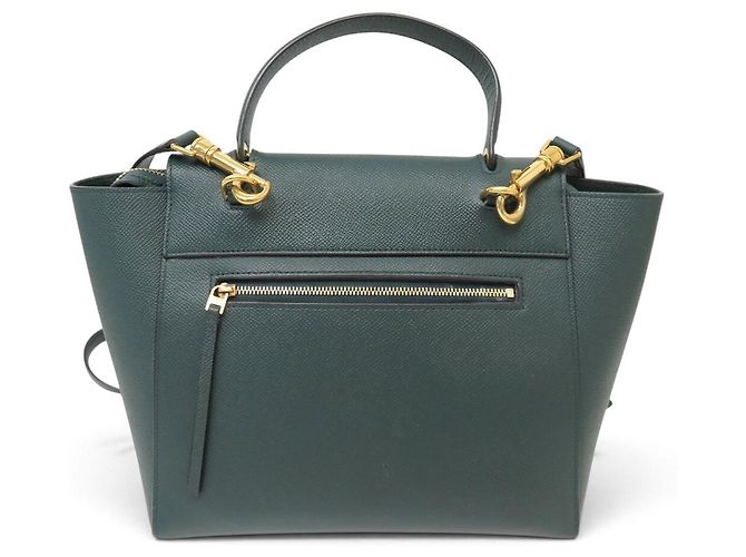 Céline BORSA A MANO CELINE BELT MICRO 189153ZVA IN PELLE GRANA VERDE BORSA A TRACCOLLA - vista 2