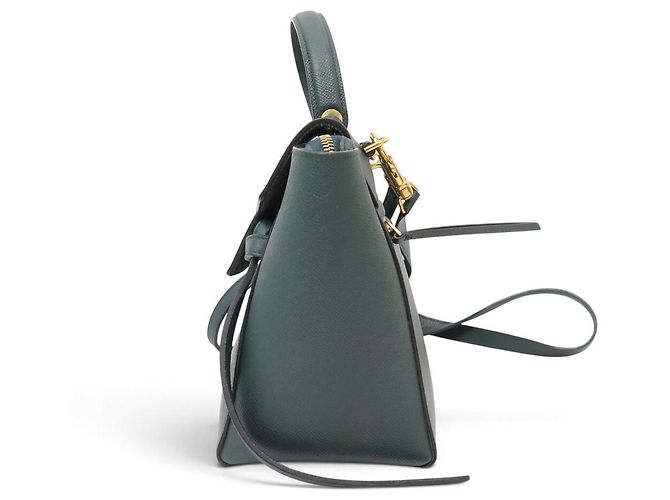Céline BORSA A MANO CELINE BELT MICRO 189153ZVA IN PELLE GRANA VERDE BORSA A TRACCOLLA - vista 4