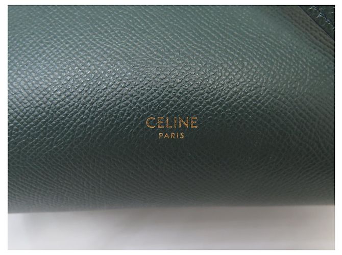 Céline BORSA A MANO CELINE BELT MICRO 189153ZVA IN PELLE GRANA VERDE BORSA A TRACCOLLA - vista 8