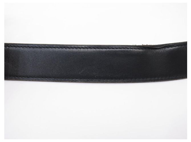 Hermès LIEN HERMES GÜRTEL 32MM AUS REVERSIBLEM LEDER TOGO GOLD BOX NOIR T95 BELT - Ansicht 15