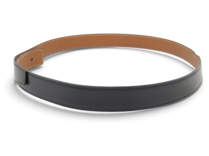 Hermès LIEN HERMES GÜRTEL 32MM AUS REVERSIBLEM LEDER TOGO GOLD BOX NOIR T95 BELT - Ansicht 3
