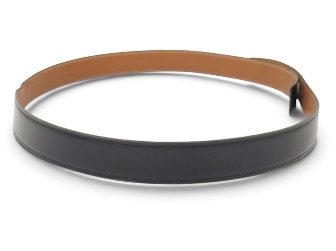 Hermès LIEN HERMES GÜRTEL 32MM AUS REVERSIBLEM LEDER TOGO GOLD BOX NOIR T95 BELT - Ansicht 5