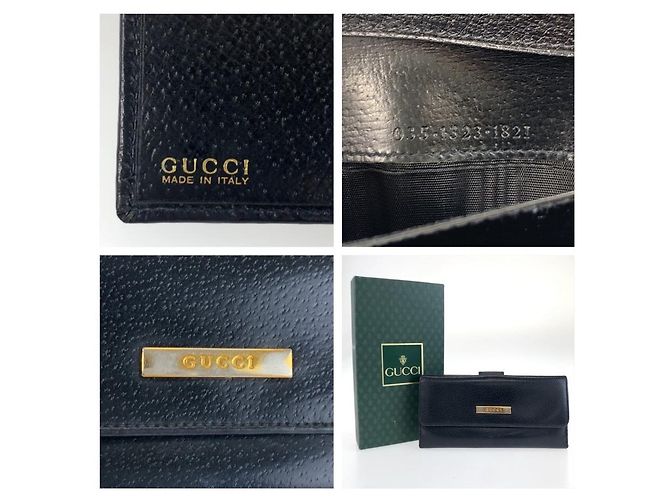 Portafoglio lungo Gucci nero - vista 3