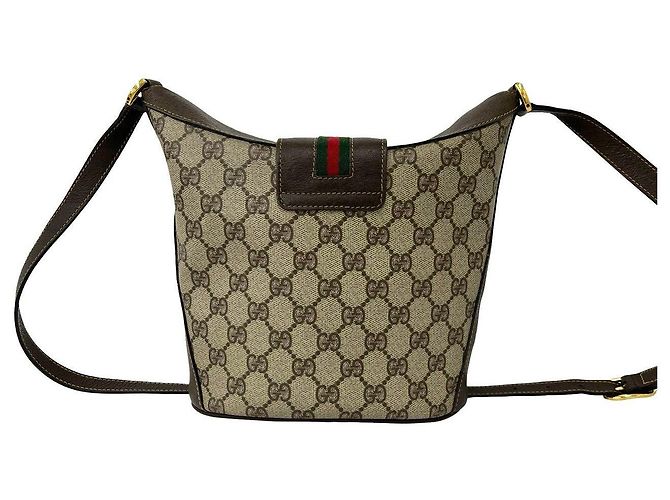 Borsa a tracolla Gucci GG Sherry Line in pelle e PVC - vista 3