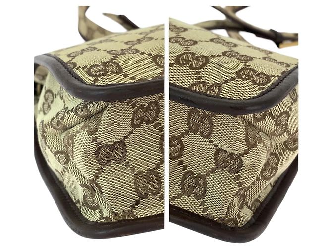 Gucci GG Canvas Schultertasche mit Platten-Anhänger - Ansicht 3