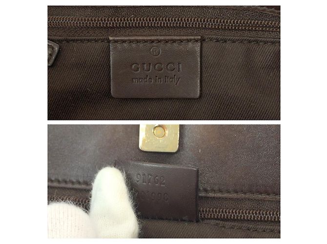 Gucci GG Canvas Schultertasche mit Platten-Anhänger - Ansicht 4