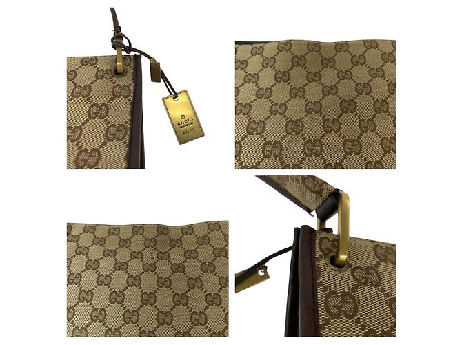 Gucci GG Canvas Schultertasche mit Platten-Anhänger - Ansicht 5