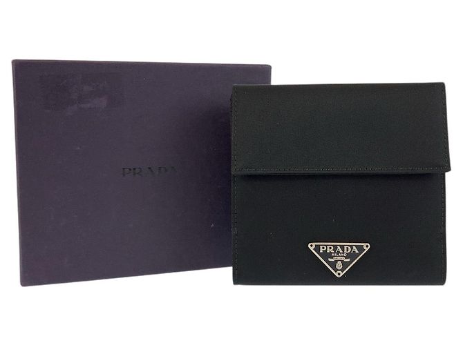 Prada Nylon Tessuto Logo Compact Wallet - view 10