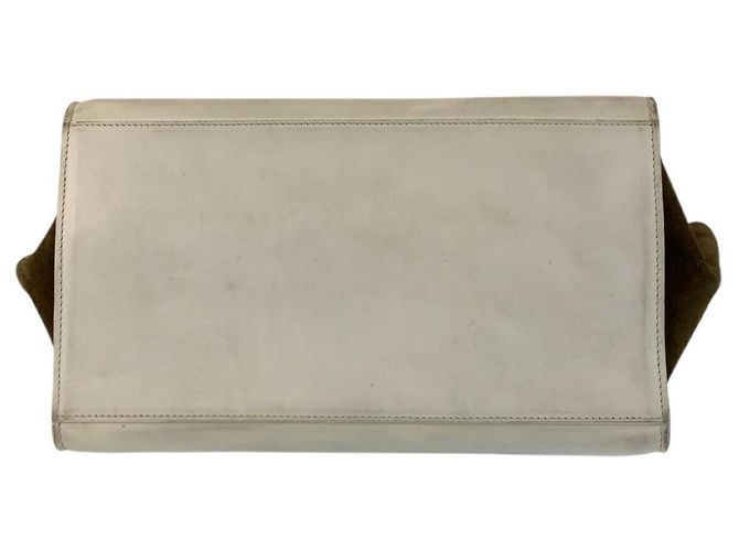 Céline Borsa 2way Celine Trapeze in pelle e camoscio - vista 10