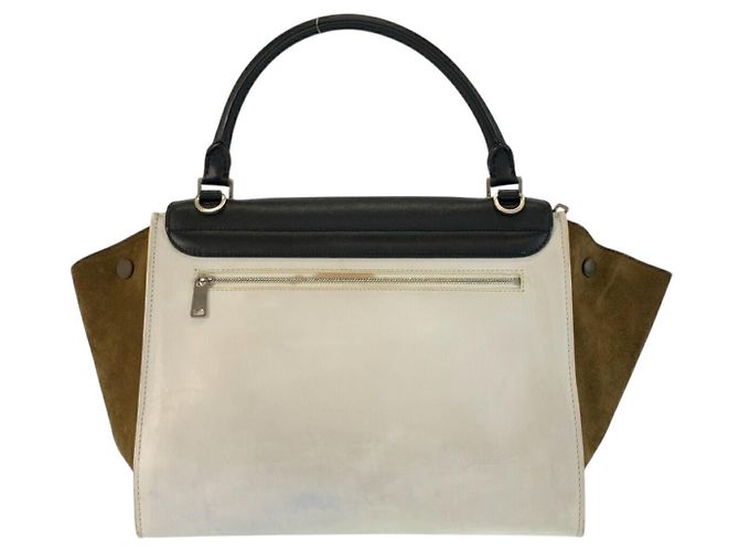Céline Borsa 2way Celine Trapeze in pelle e camoscio - vista 2