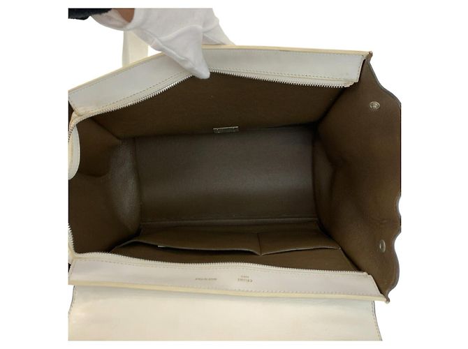 Céline Borsa 2way Celine Trapeze in pelle e camoscio - vista 9