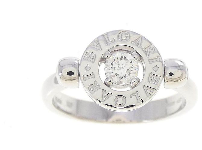 Bulgari Bvlgari Bvlgari 750 White Gold Diamond Ring Größe 12.5 - Ansicht 2
