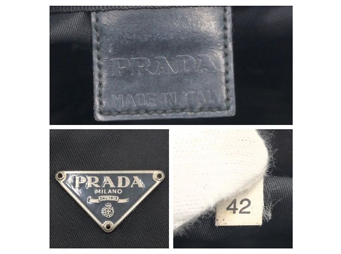 Pochette Prada Tessuto avec logo triangle - vue 4