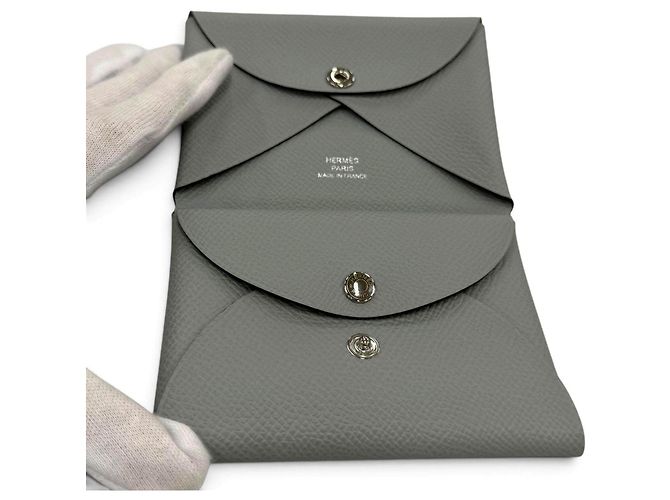 Hermès Tarjetero Hermes Calvi Duo Epsom - vista 5
