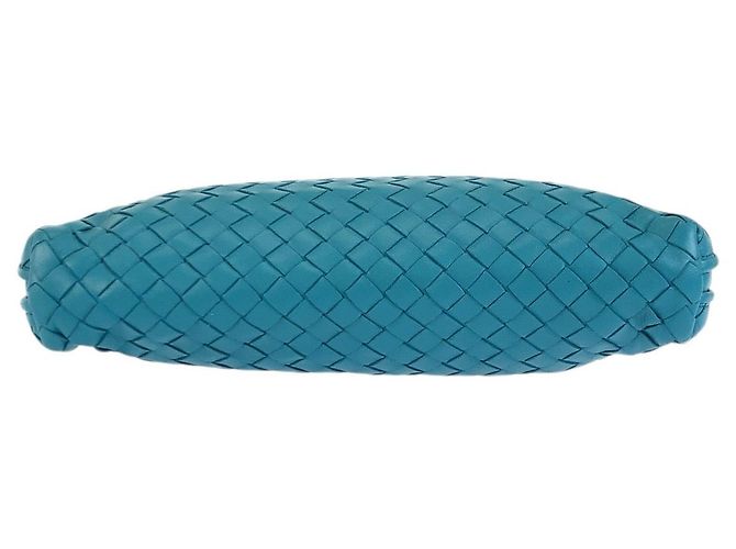 Borsa a tracolla Bottega Veneta in pelle turchese - vista 9