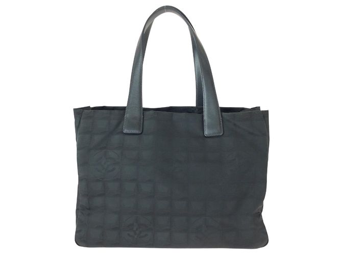 Borsa Tote Chanel in nylon e pelle - vista 2