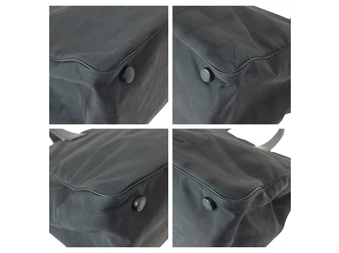 Borsa Tote Chanel in nylon e pelle - vista 3